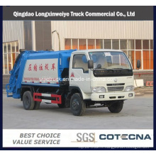 Camion à ordures comprimé de 6 roues Wheeler Dongfeng 6-10cbm
